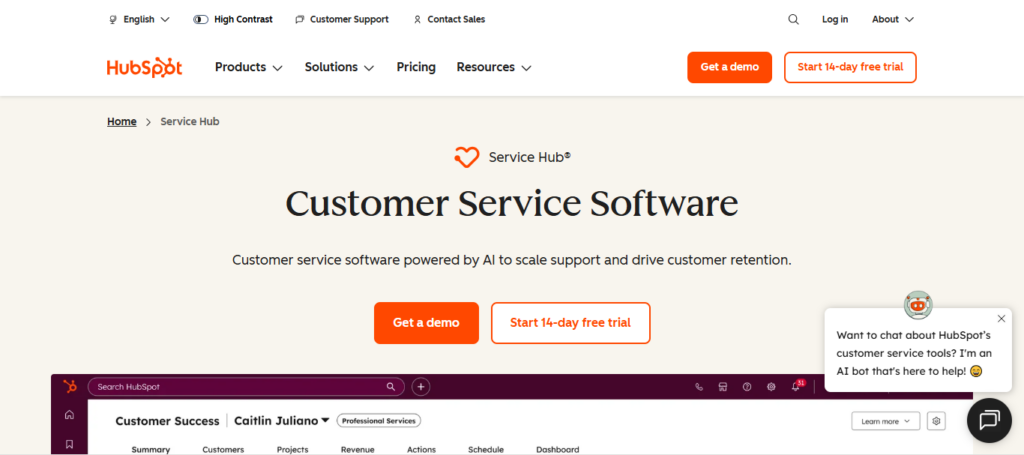 HubSpot Service Hub