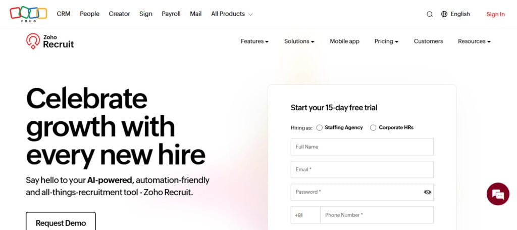 Zoho Recruit