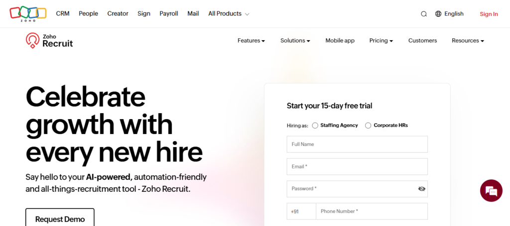 Zoho Recruit