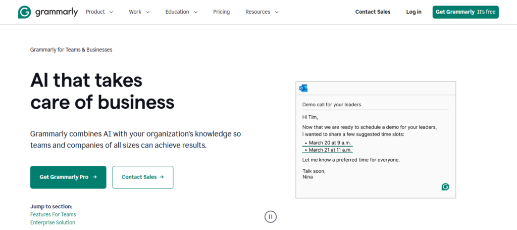  Grammarly Business AI