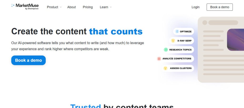 3. MarketMuse AI