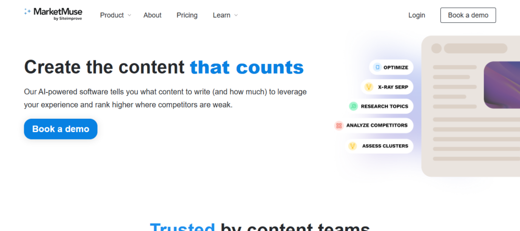 3. MarketMuse AI