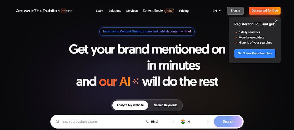 AnswerThePublic AI