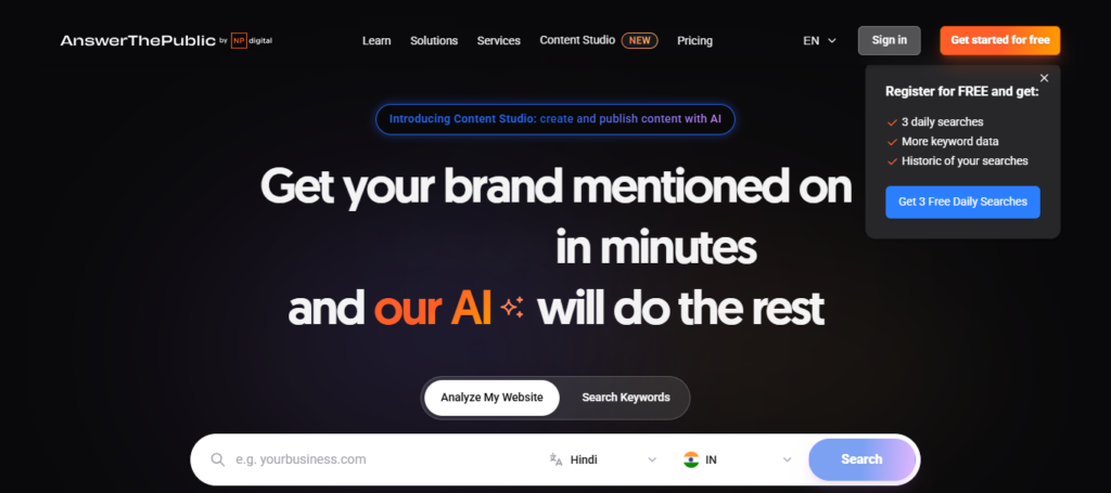 AnswerThePublic AI