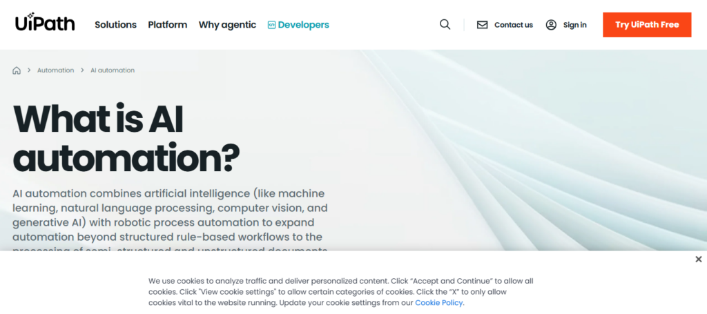  UiPath AI Automation