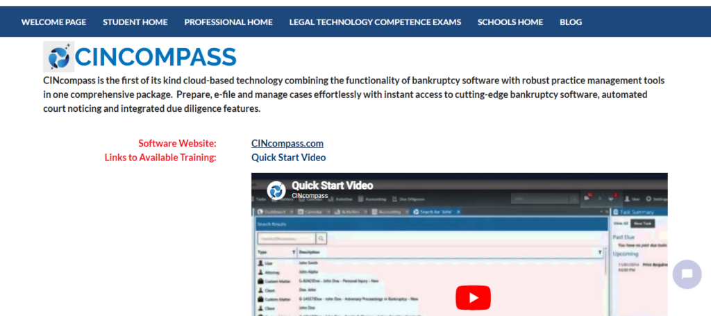 CINcompass Settlement Module