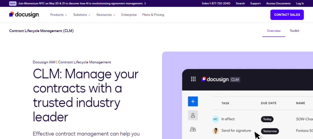 DocuSign CLM + AI