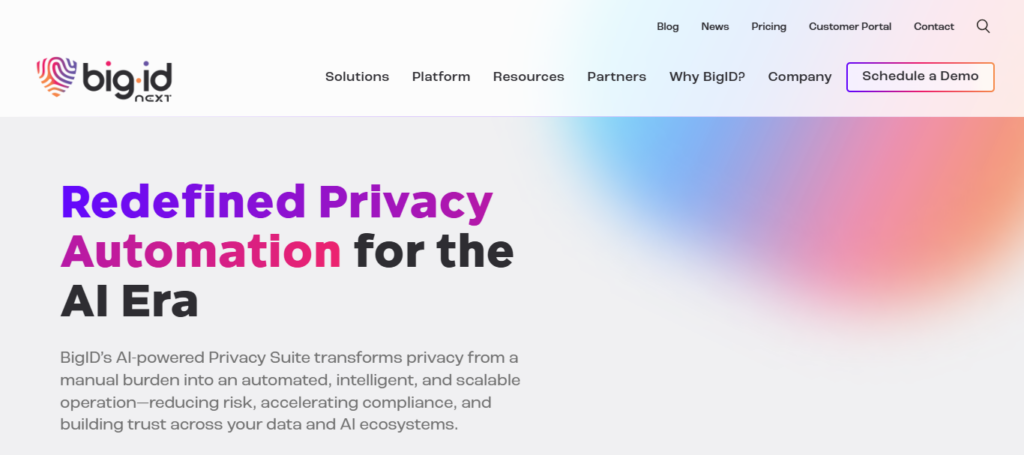  BigID Privacy Intelligence