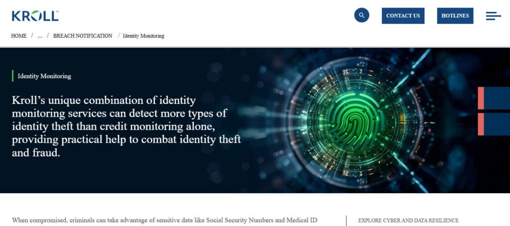 Kroll Identity Monitoring