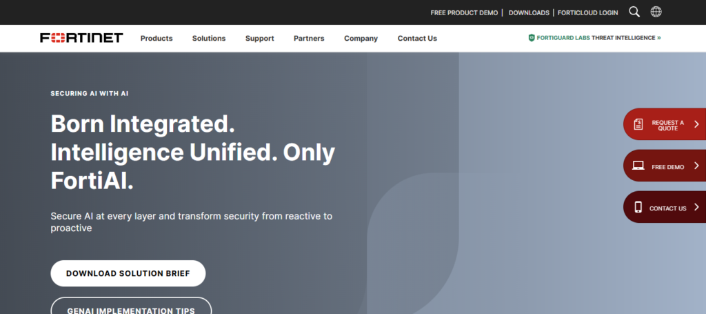 10 Best AI Agents for Cybersecurity Threat Monitoring 10 Fortinet FortiAI
