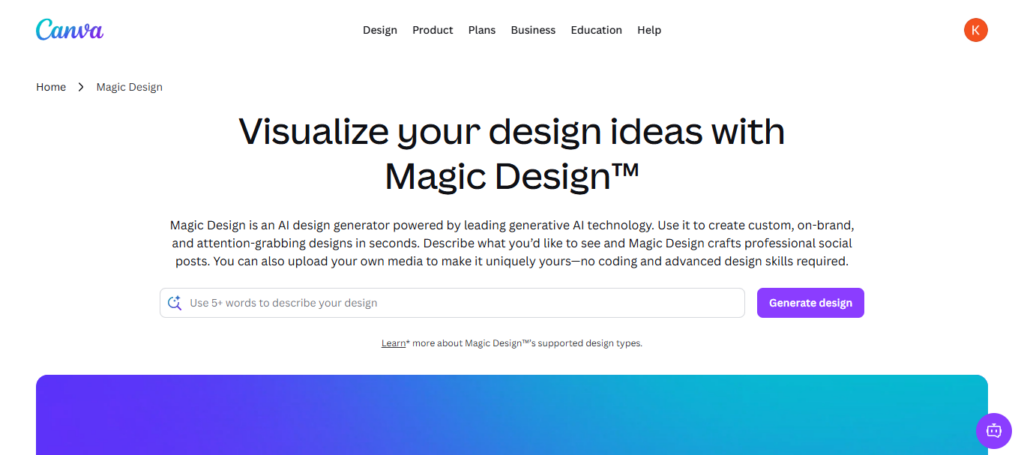 Canva Magic Design AI