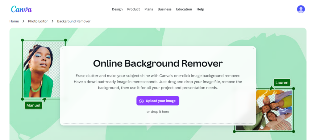 Canva AI Background Remover