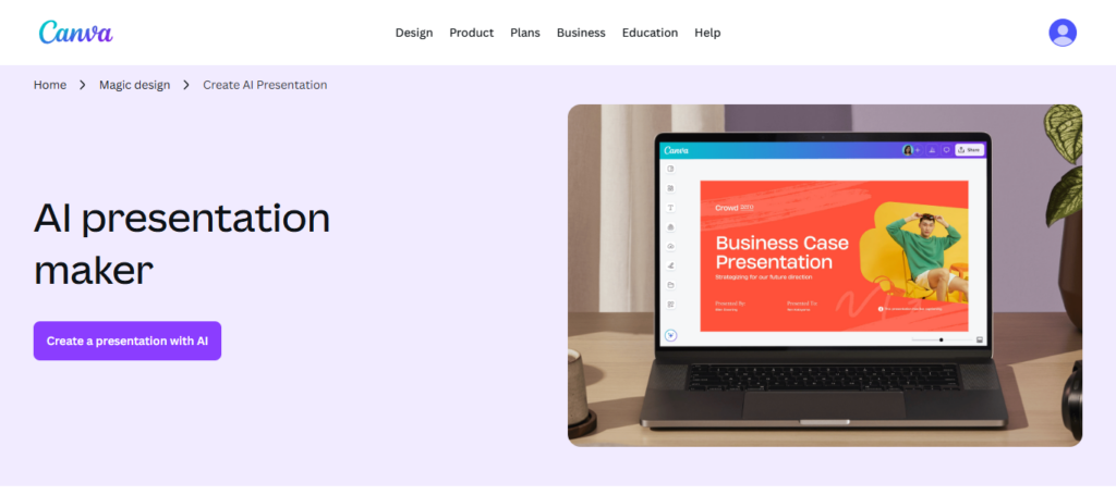 Canva AI Presentation Builder