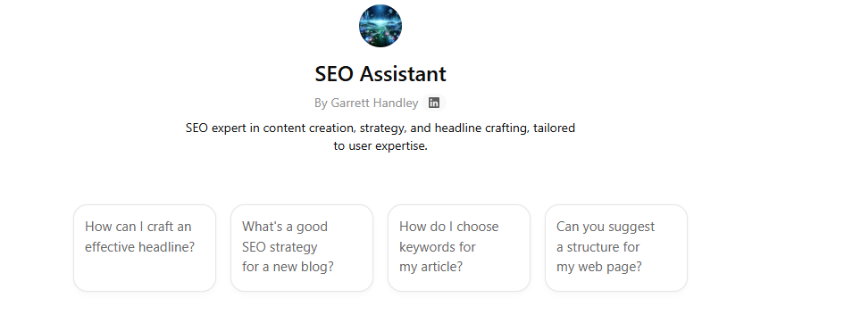 ChatGPT SEO Assistant