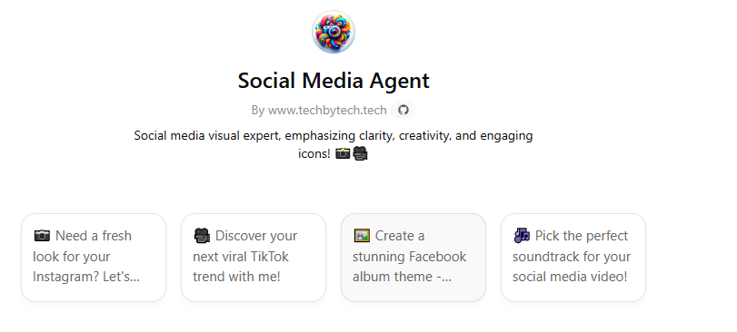 ChatGPT Social Media Agent