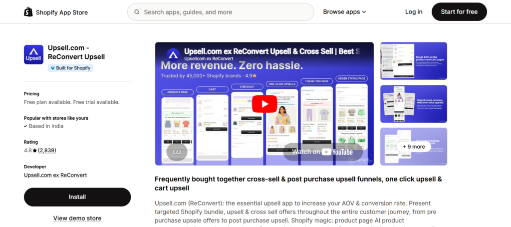ReConvert AI Upsell