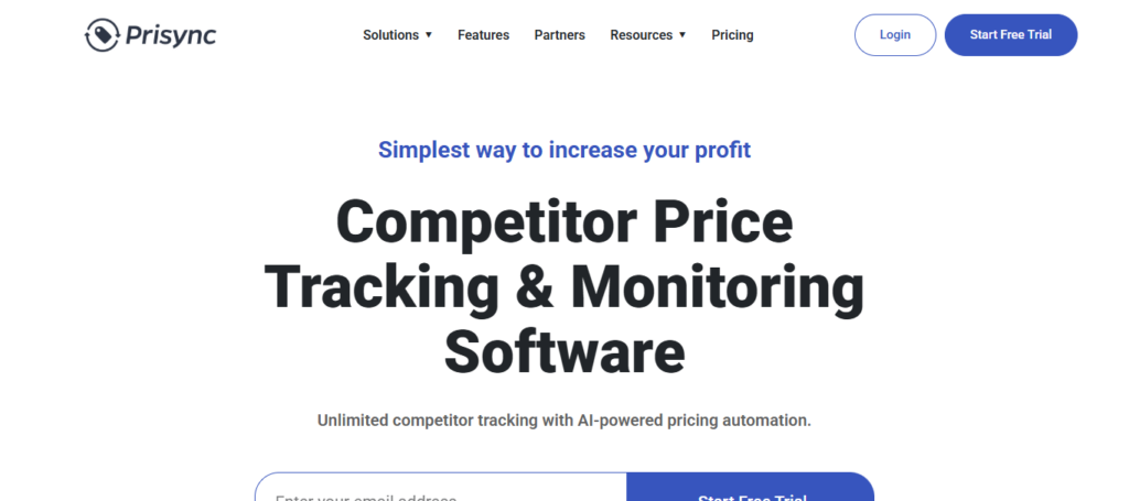 Prisync AI Dynamic Pricing