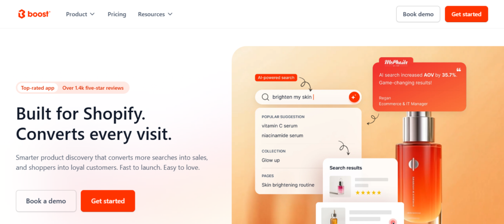 Boost AI Product Filter & Search