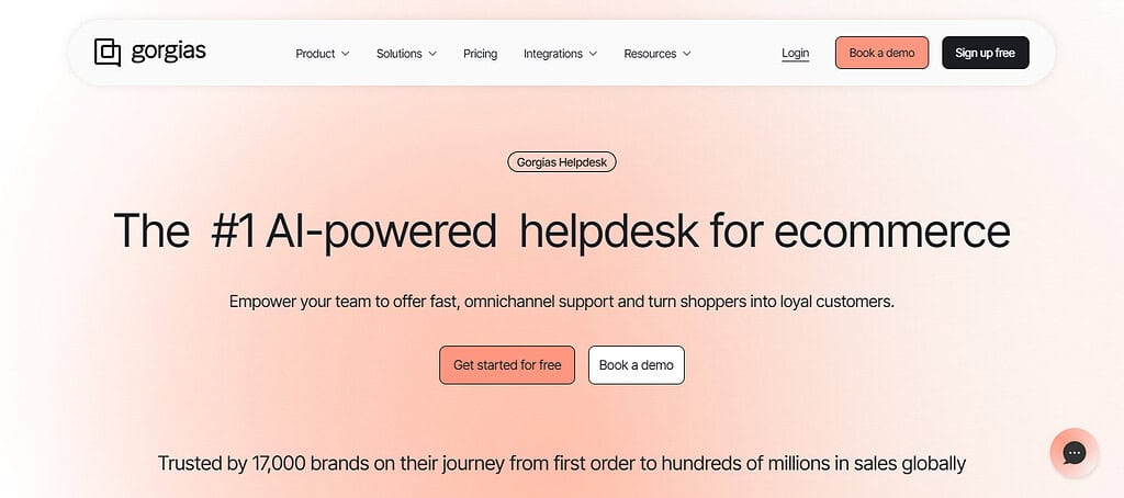 Gorgias AI Helpdesk
