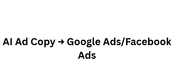 AI Ad Copy → Google Ads/Facebook Ads