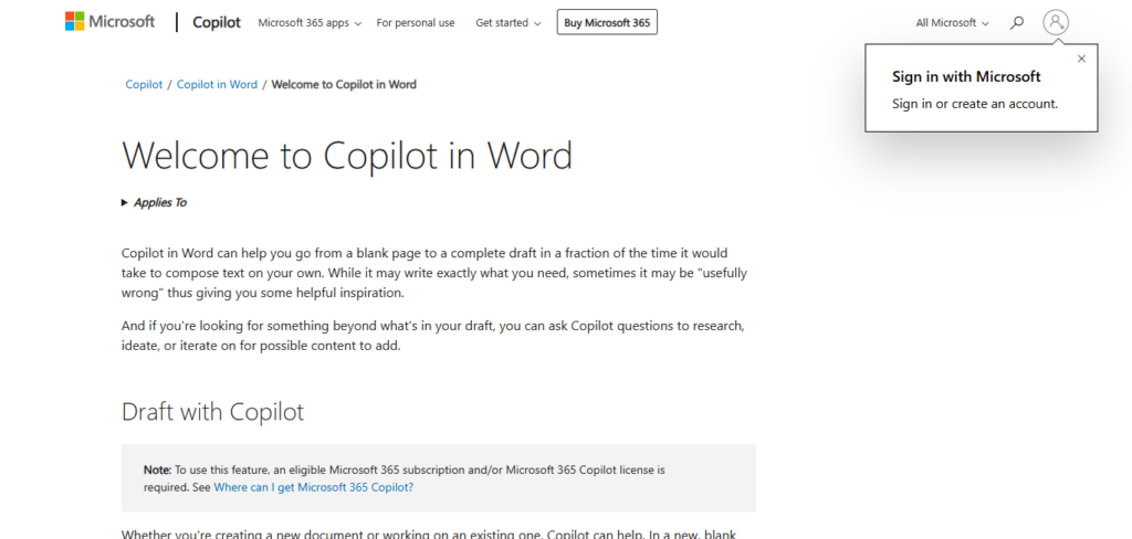 Copilot in Word