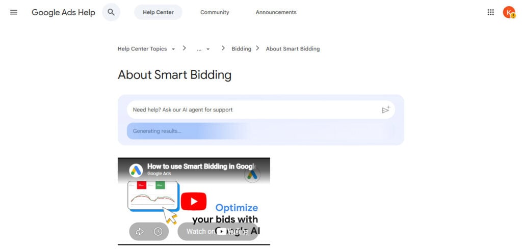 Google Ads Smart Bidding Agent