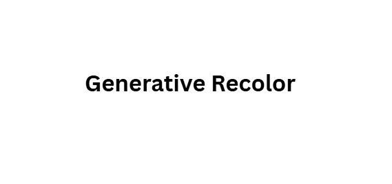 Generative Recolor
