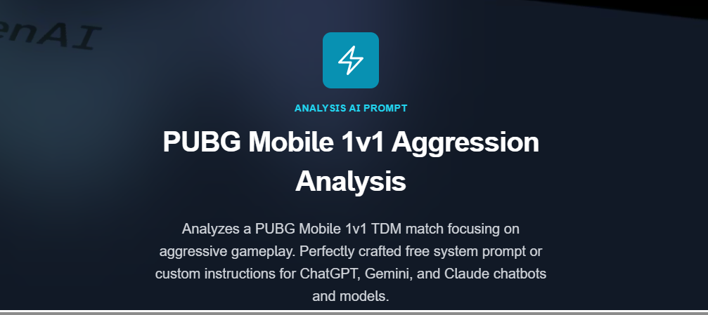  PUBG Mobile AI Analyzer