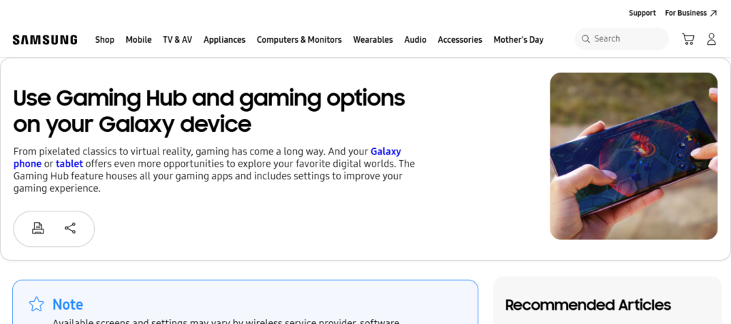 Samsung Game Booster AI