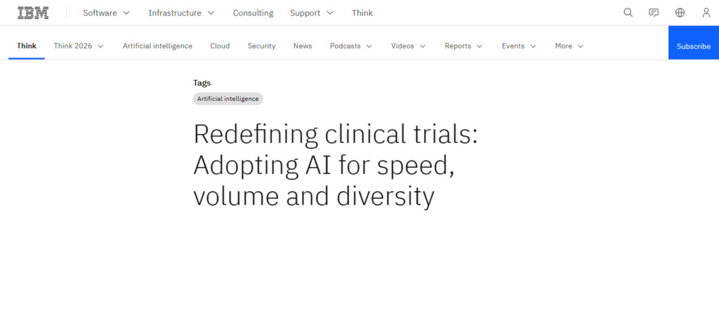 IBM Watson Health Clinical Trials AI