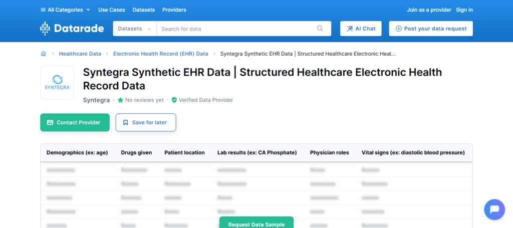 Syntegra AI Health Data Generator
