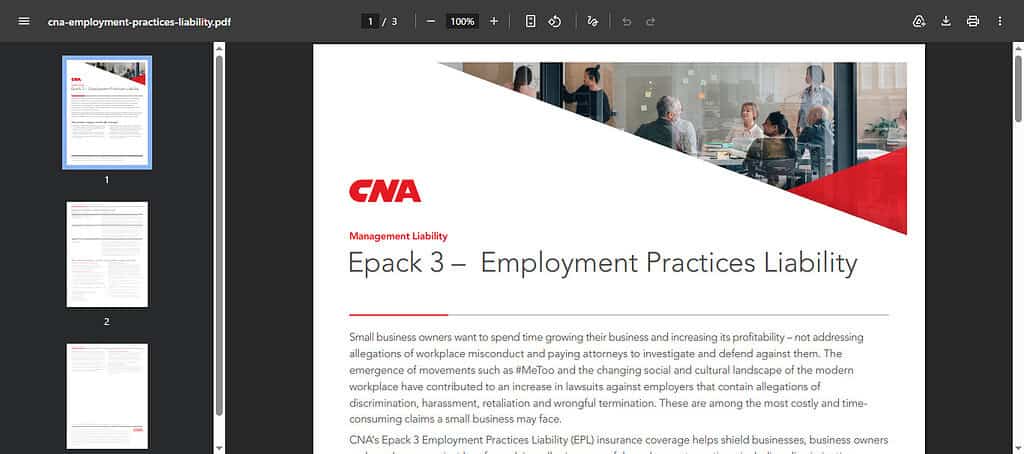 CNA EPLI