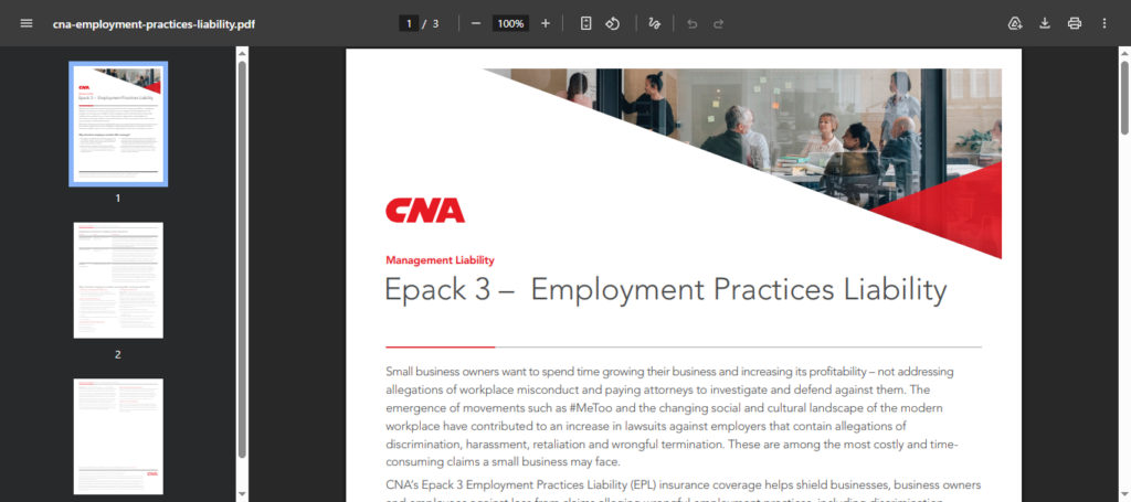 CNA EPLI