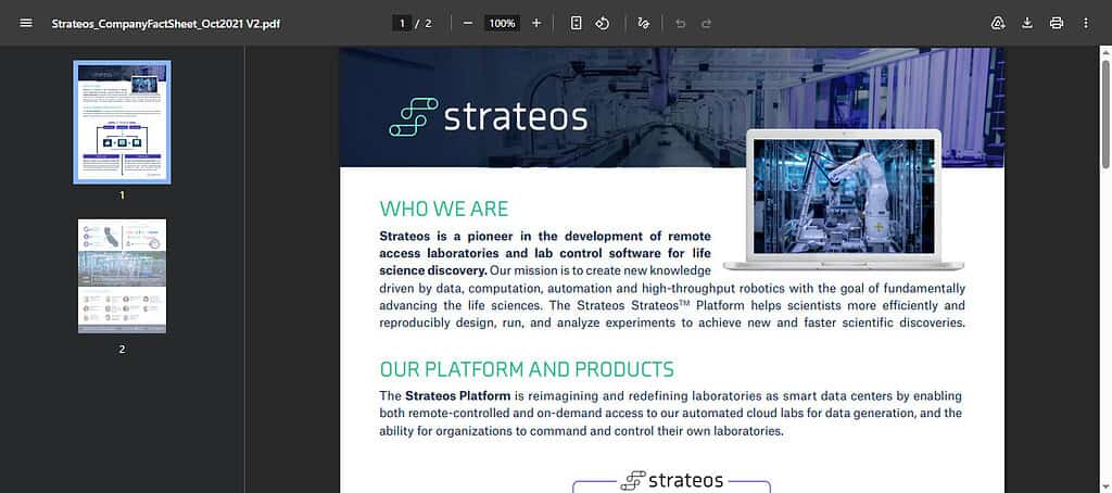 Strateos Cloud Lab A