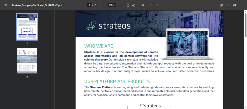 Strateos Cloud Lab A