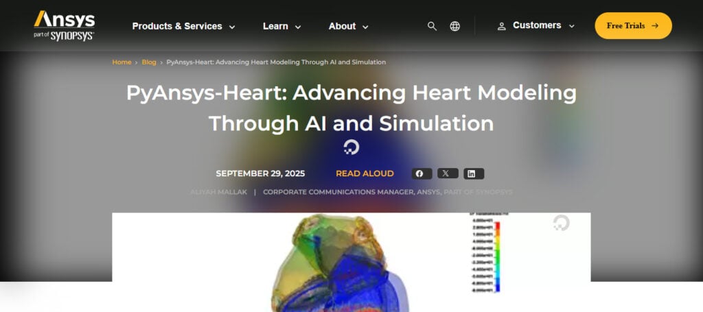ANSYS Living Heart & Lung AI