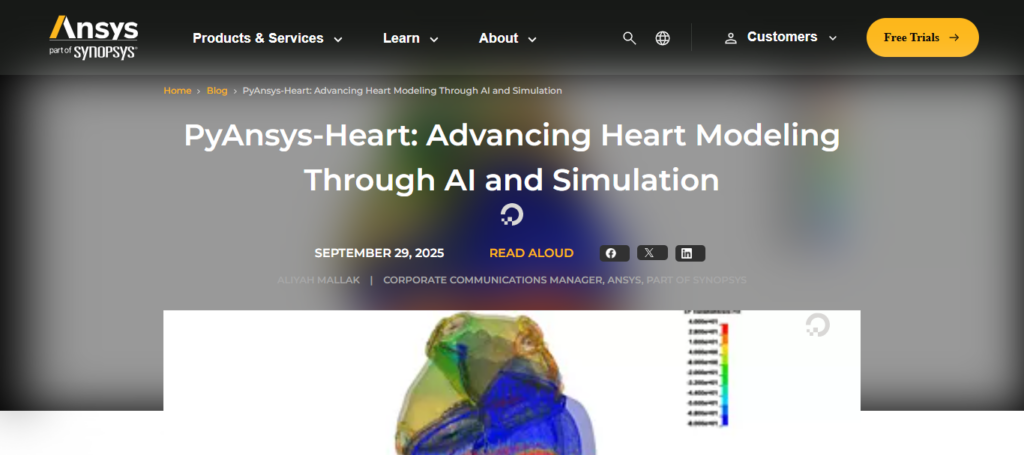 ANSYS Living Heart & Lung AI