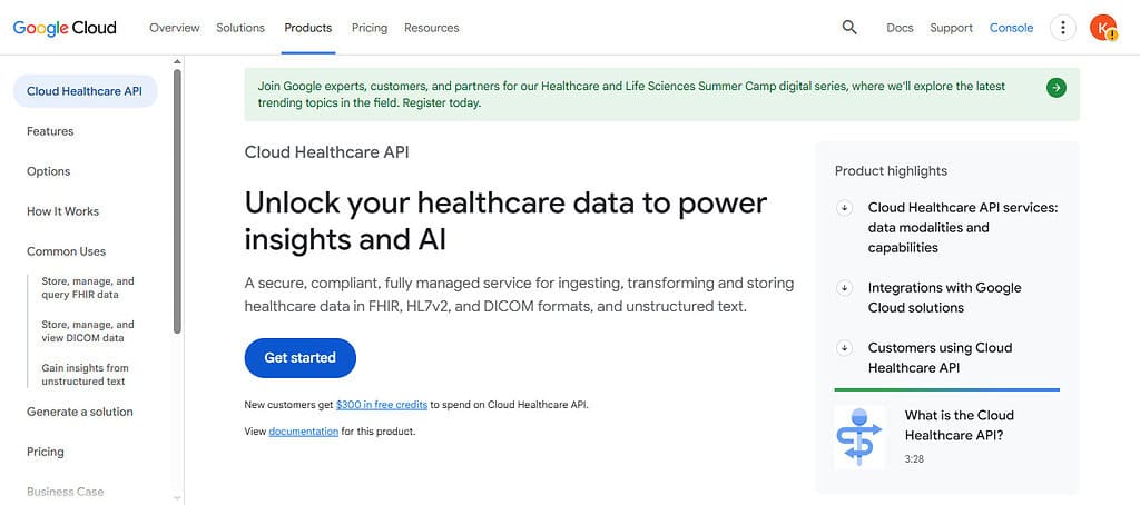 Google Cloud Healthcare NLP