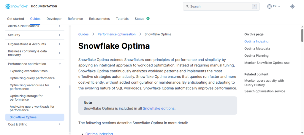  Snowflake Optima