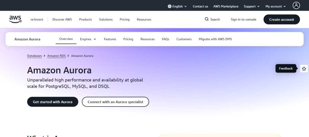 . Amazon Aurora