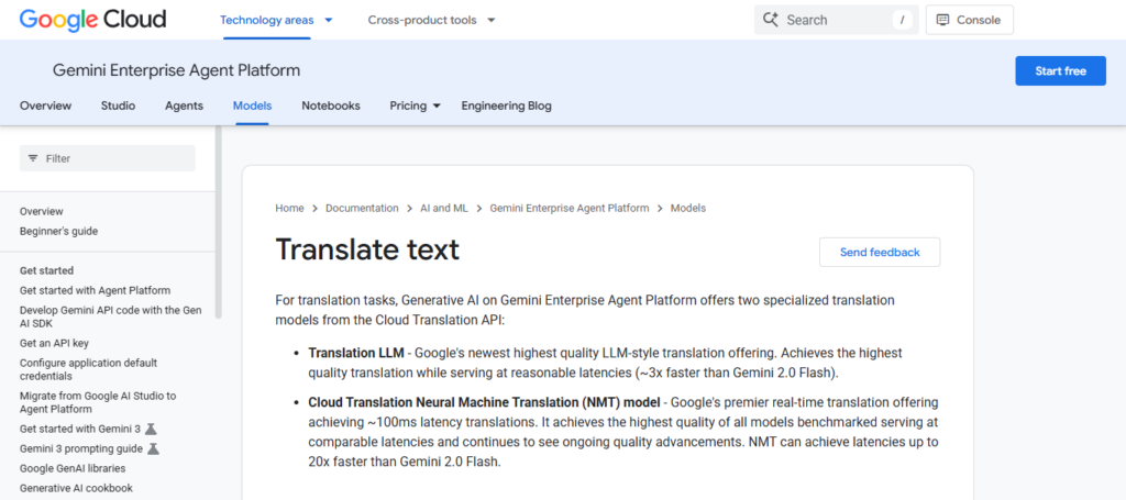 Google Gemini Code Translator