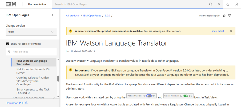 IBM Watson Code Translator