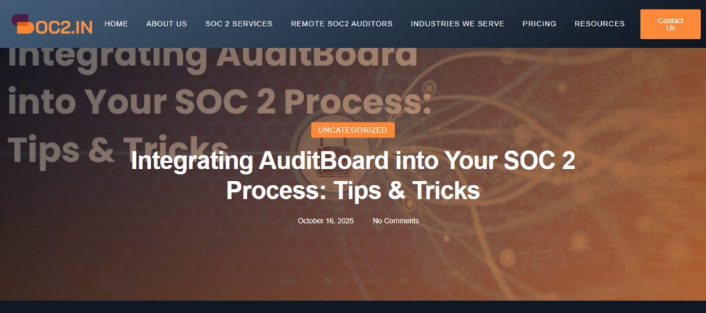 AuditBoard SOC 2 Suite
