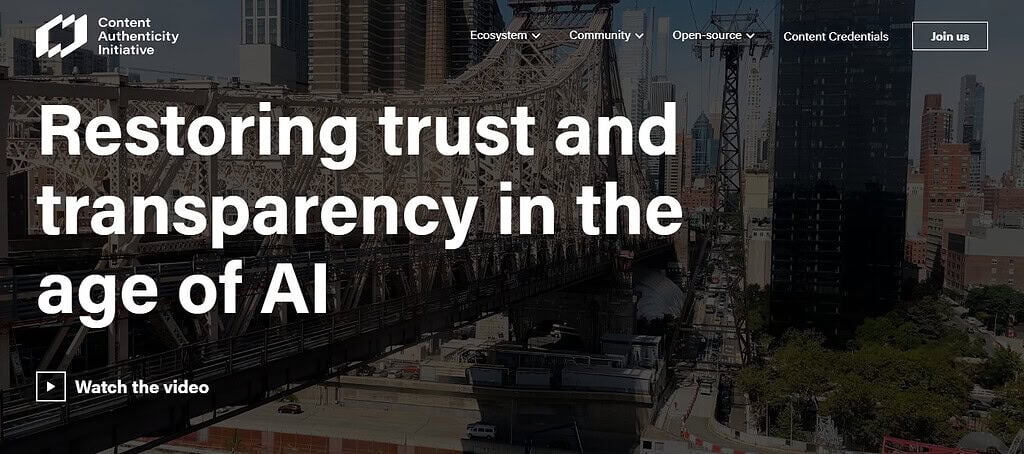 Content Authenticity Initiative (CAI)
