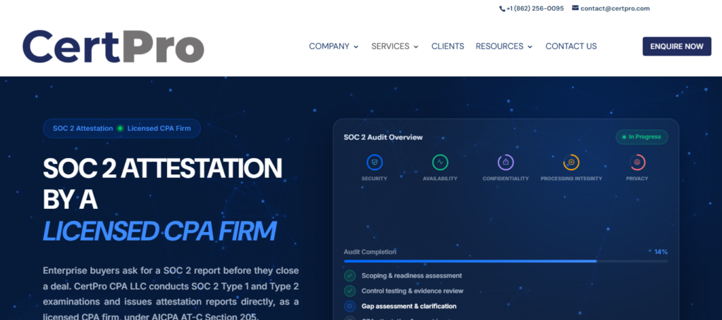 CertPro SOC 2 Auditing