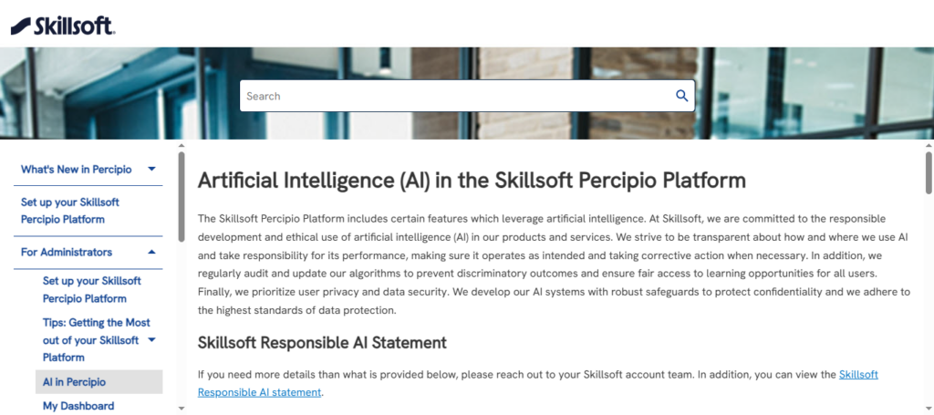 Skillsoft Percipio AI