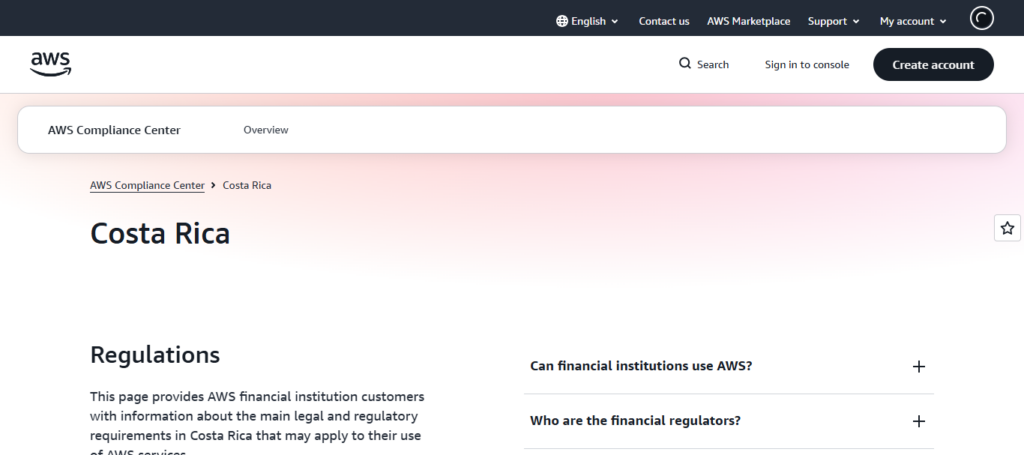 Amazon Web Services Costa Rica Hub