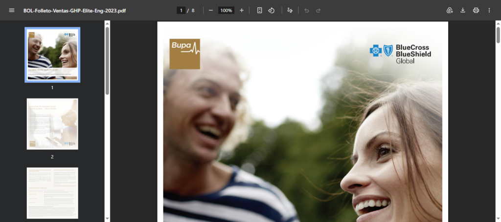  Bupa Global Elite Health Plan