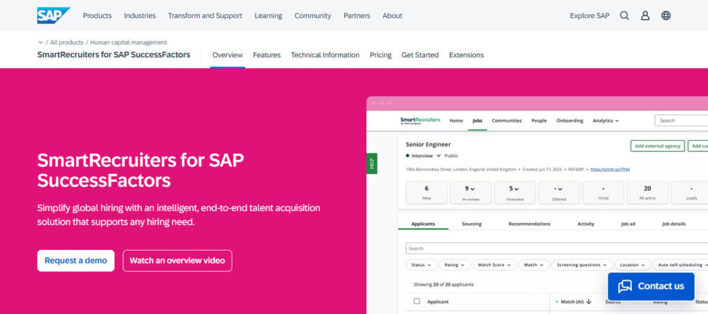 SAP SuccessFactors Recruiting