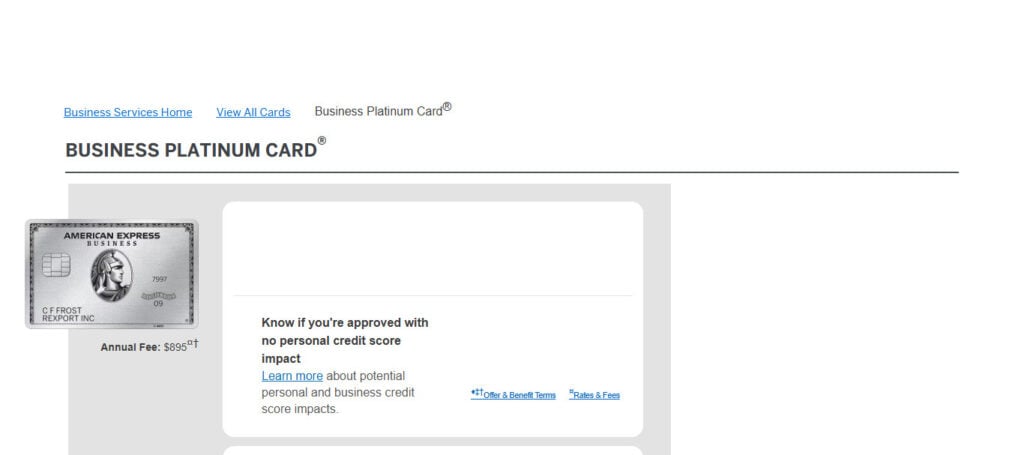 Amex Business Platinum